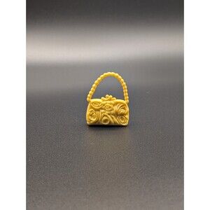Barbie Doll Purse Yellow Rose Ruffle Bag